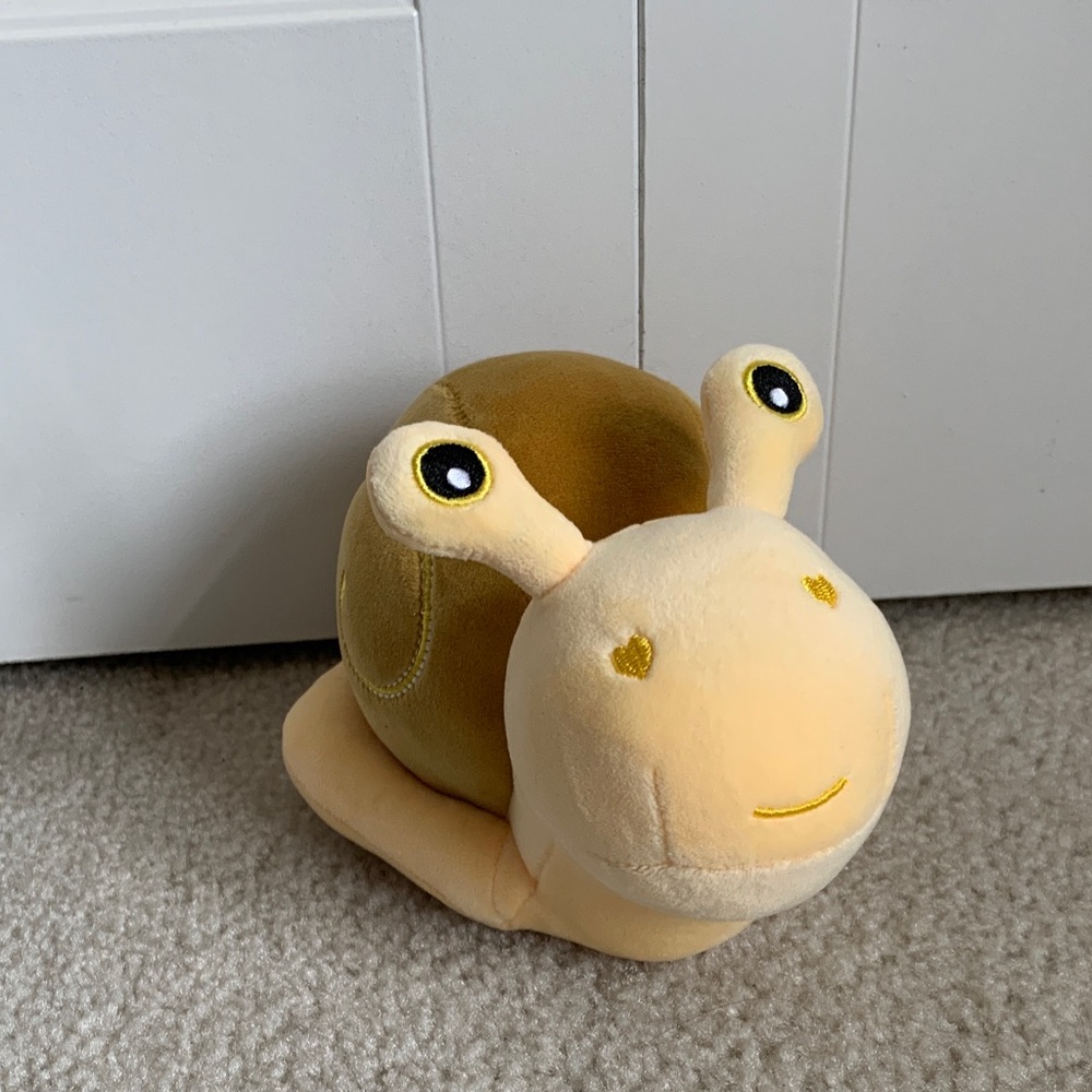Cute Yellow Snail Plush Toy